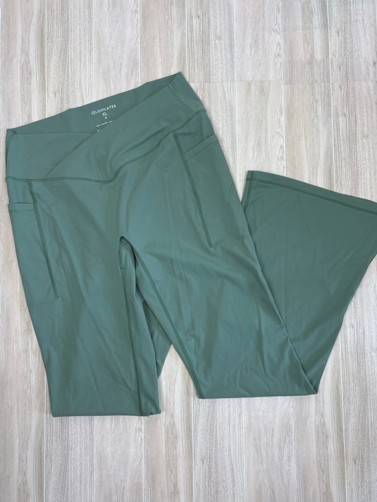 Blogilates Pants - Blogilates Green High-Waist Flare Leggings XL EUC Yoga Minimalist Clean Girl
